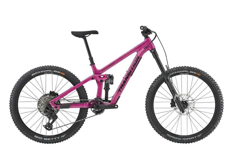 Transition Bottlerocket Alloy MTB Single Crown Complete Bike Disco Flamingo