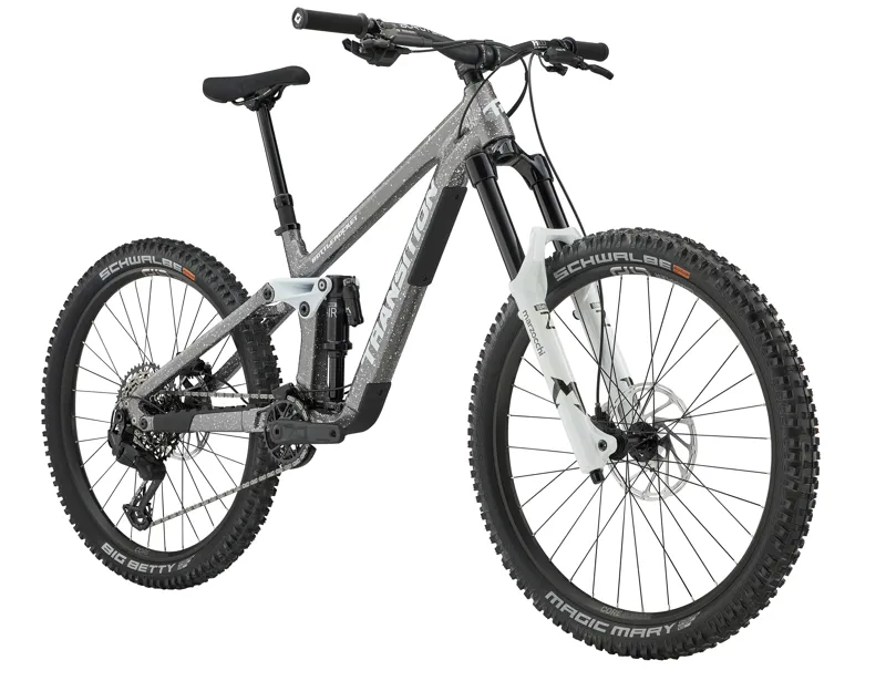Transition Bottlerocket Alloy MTB Single Crown Complete Bike Snowstorm Grey-1