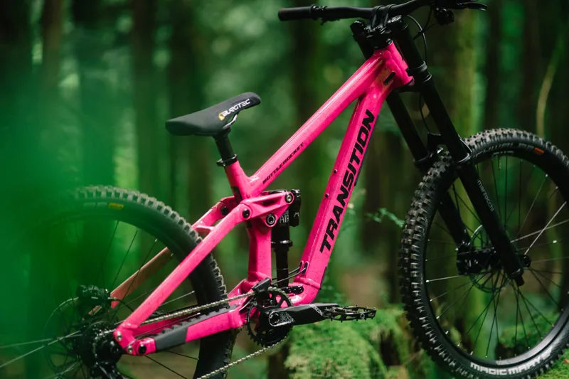 Transition Bottlerocket Alloy MTB Frame 180mm Travel Disco Flamingo-2