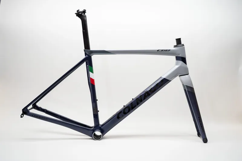 Colnago C68 All Road Frame Set - Disc - 490cm - Blue/Powder Grey-5