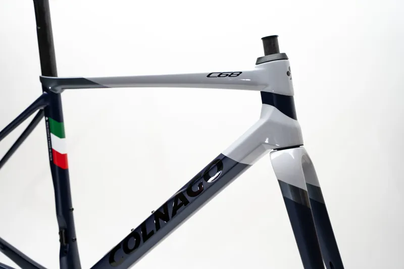 Colnago C68 All Road Frame Set - Disc - 490cm - Blue/Powder Grey-3