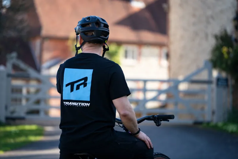 Transition Bikes Blue Square Cotton Short Sleeve T-Shirt-2