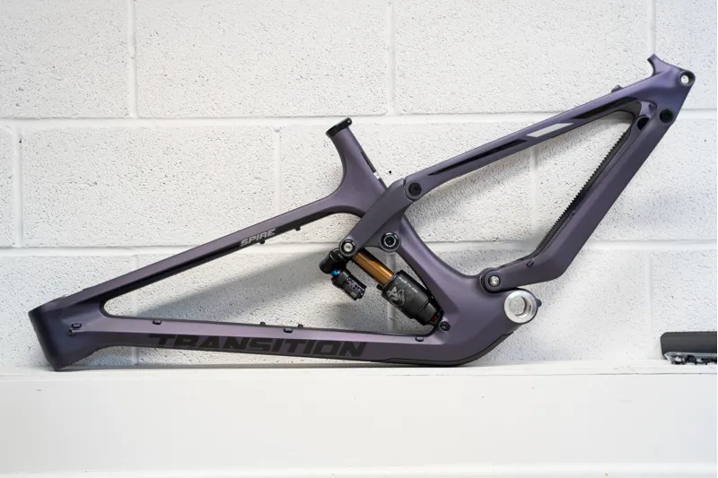 Transition Spire 170mm Enduro Carbon MTB Frame Huckleberry Large - New Damaged Stock Headtube-4
