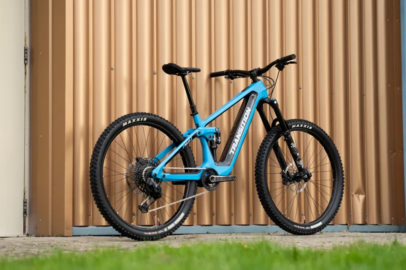 Transition Relay Carbon MTB Ebike Complete 29 Wheel Bike SRAM GX AXS TR Blue Ex-Demo-1