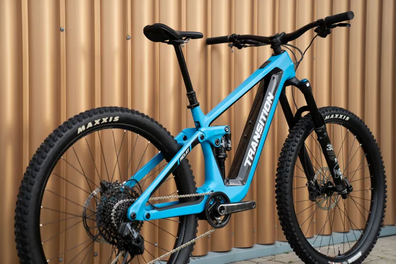 Transition Relay Carbon MTB Ebike Complete 29 Wheel Bike SRAM GX AXS TR Blue Ex-Demo-2