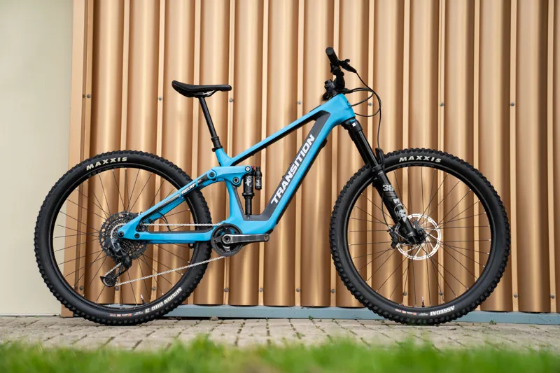 Transition Relay Carbon MTB Ebike Complete 29 Wheel Bike SRAM GX AXS TR Blue Ex-Demo-3