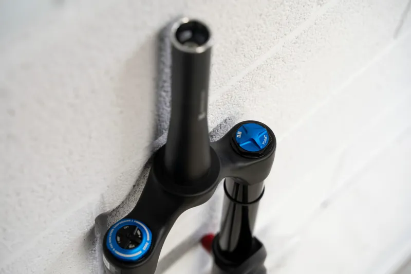 Fox 38 Performance Elite 170mm 29 - New Open Box Item - Light Blue Graphics-2