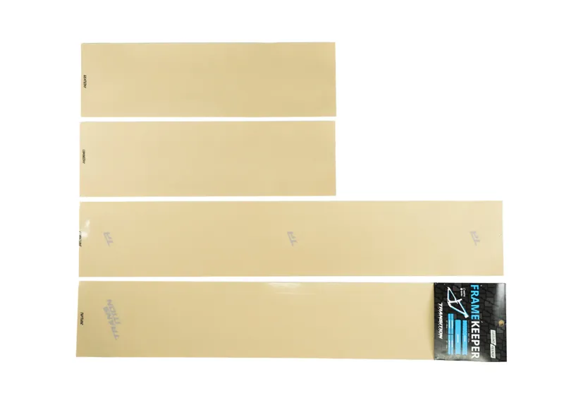 Transition Bikes Frame Keeper Cycle Frame Protector Kit Clear Gloss Grey Logo