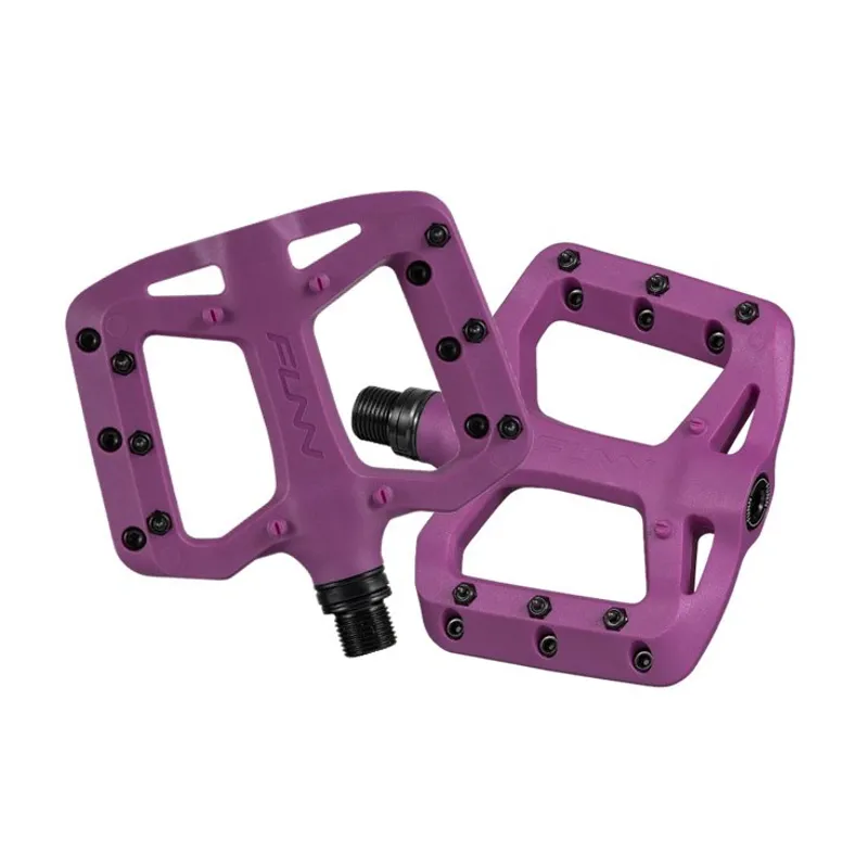 Funn Taipan S MTB Flat Platform Pedals for Smaller Feet Purple