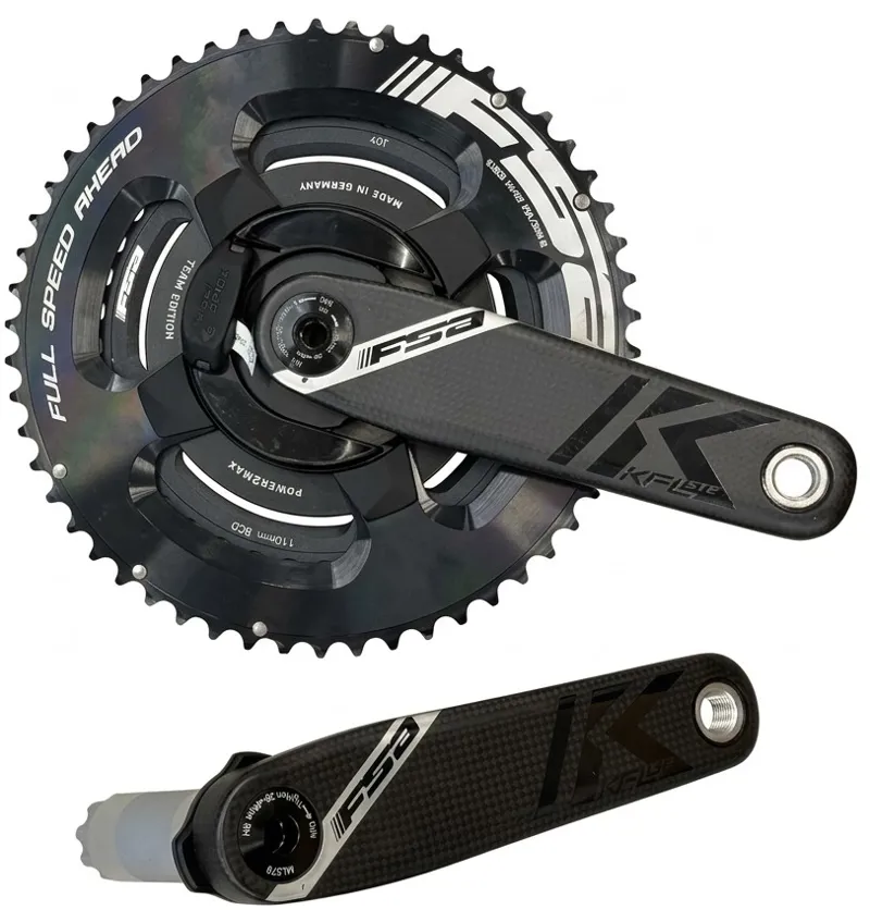 FSA K-Force Road Team Powerbox 386Evo 2x12 Power Meter Chainset 54/40t 167.5mm - Used arms with brand new chainrings