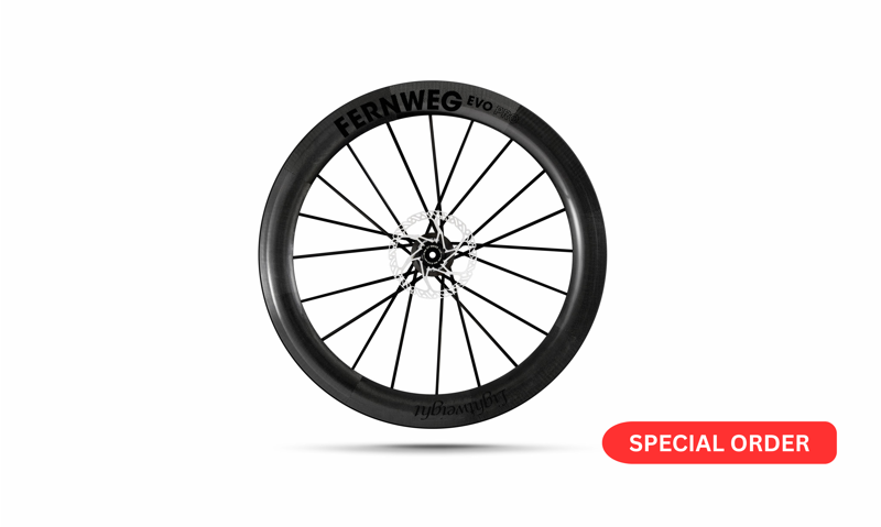 Lightweight Wheels Fernweg 63 Evo Pro SE Carbon Road Disc Brake Front Wheel Tubeless Ready