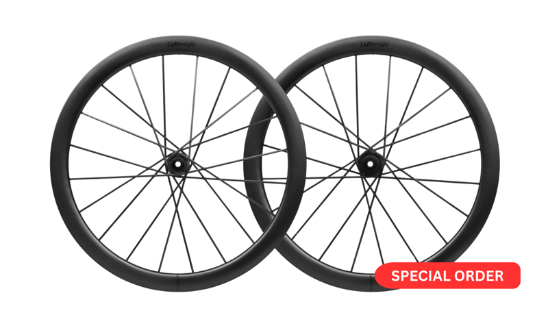 Lightweight Wheels Meilenstein ART Evo Disc Brake Road Carbon Wheelset Tubeless Ready Schwartz Ed