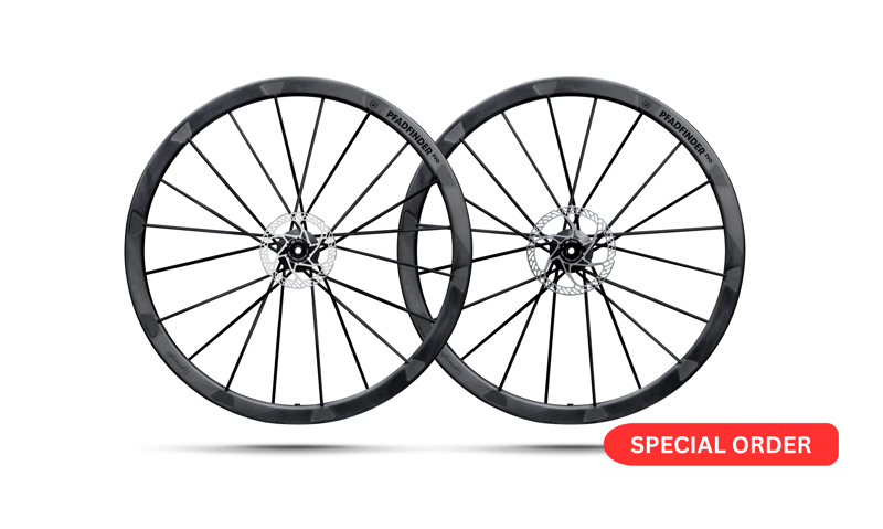 Lightweight Wheels Pfadfinder Evo Disc Carbon Gravel Wheelset Tubeless Ready Schwartz Ed