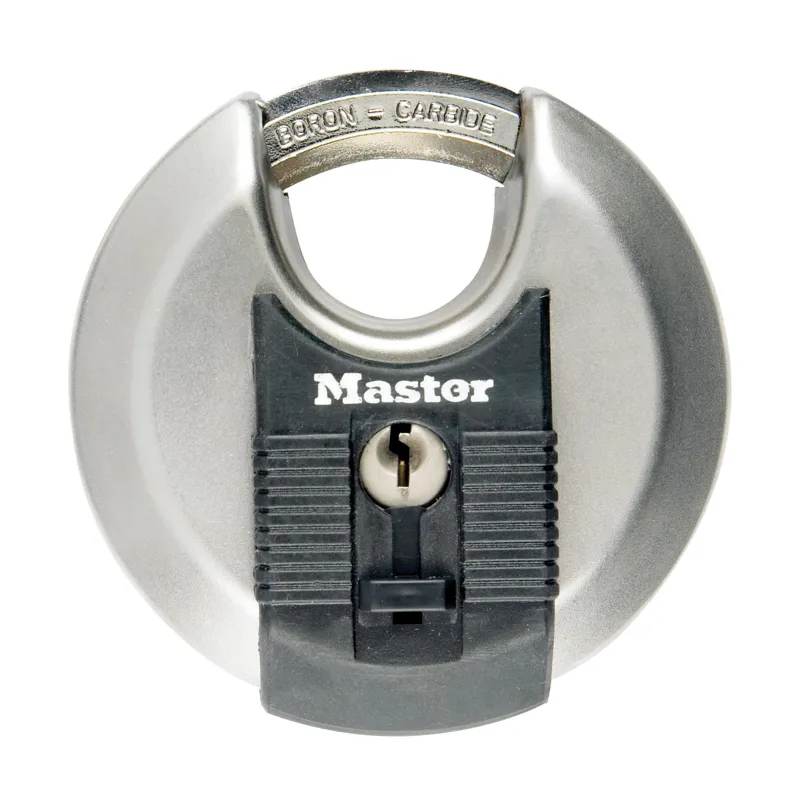 Master Lock Excell Discus Round Padlock 70mm M40EURD Silver