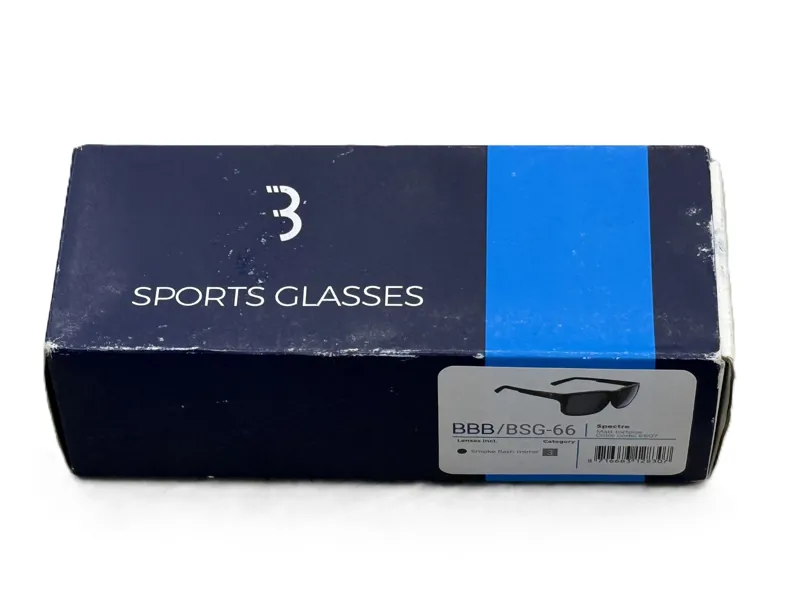 BBB Spectre Sport Glasses Matte Tortoise Smoke Lens BSG-66-Tatty Box-1