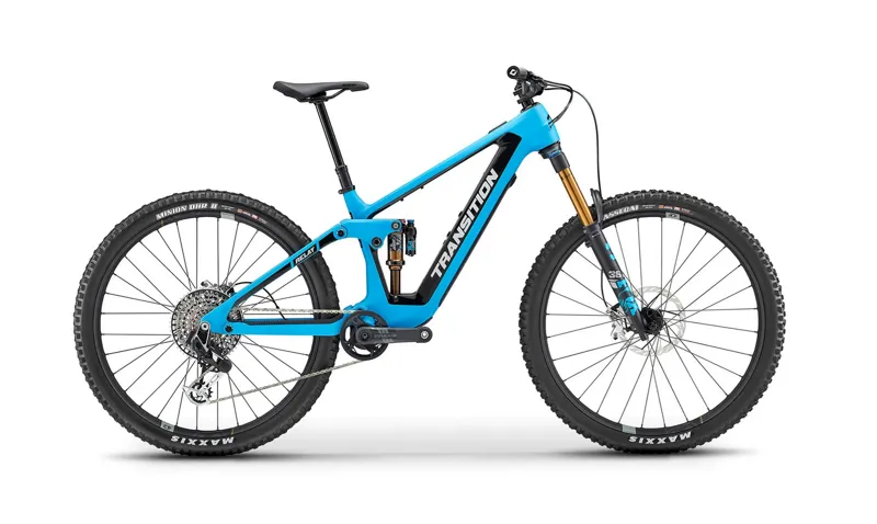 Transition Relay Carbon MTB Ebike Complete Bike 29 Wheel SRAM XX AXS TR Blue