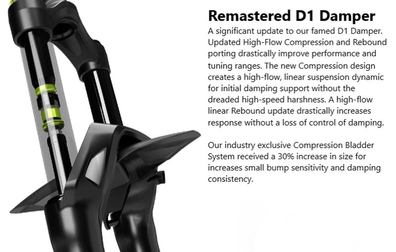 DVO Onyx 38 D1 SL Boost Enduro MTB Suspension Fork 29 Black 170mm Travel  e-MTB compatible-8