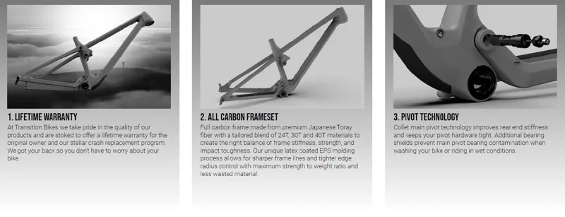 Transition Spur All Country Carbon MTB Frame Blackberry-1