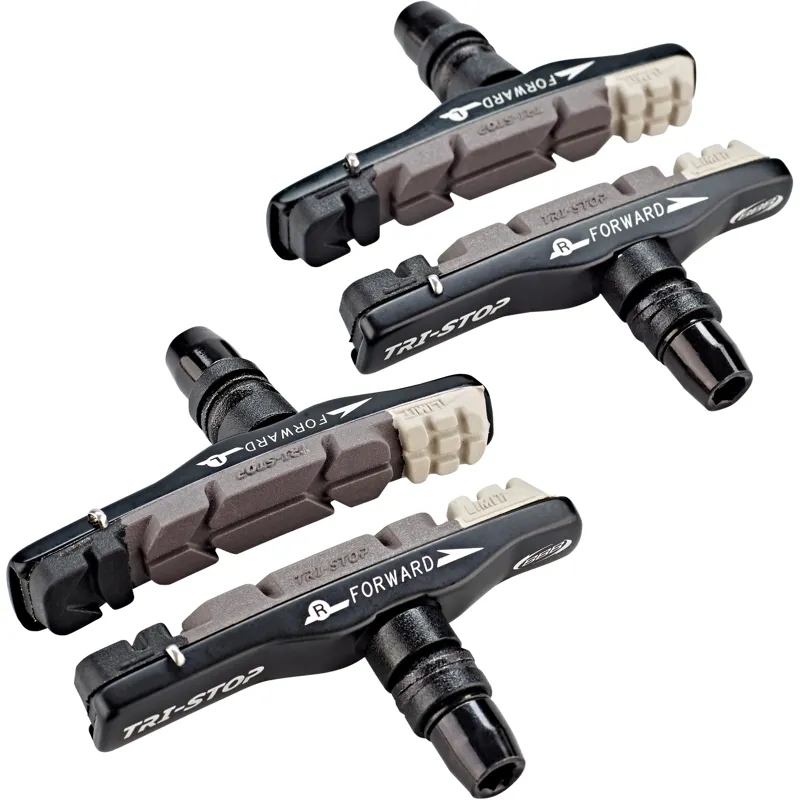 BBB TriStop Cartridge V-Brake Pads MTB/Hybrid Bike Triple Colour BBS-14T