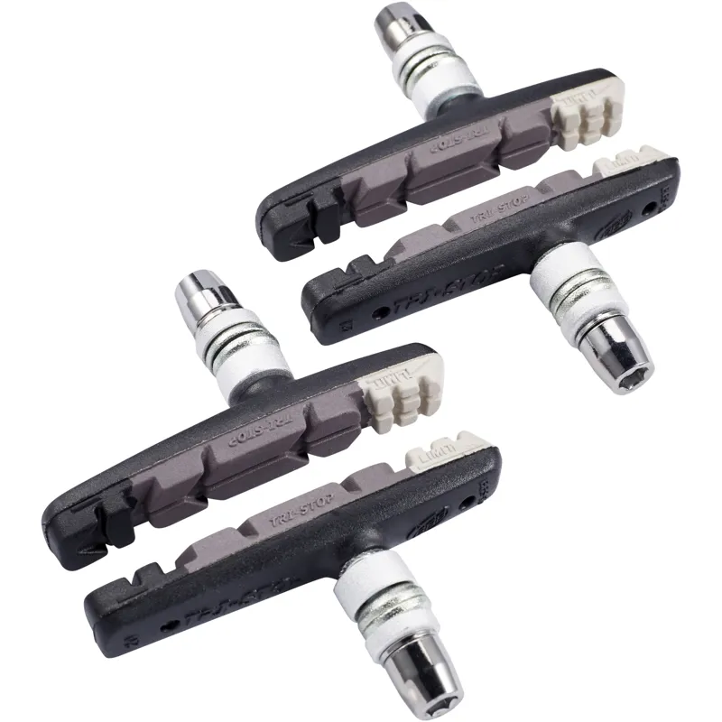 BBB TriStop Triple Colour V-Brake Pads MTB/Hybrid Bike Black Grey White BBS-16T