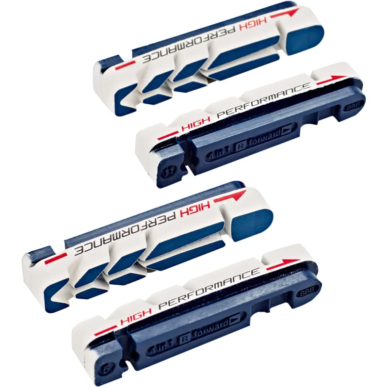 BBB UltraStop 4 In1 Road Brake Pads for Shimano/SRAM/Campagnolo BBS-28HP