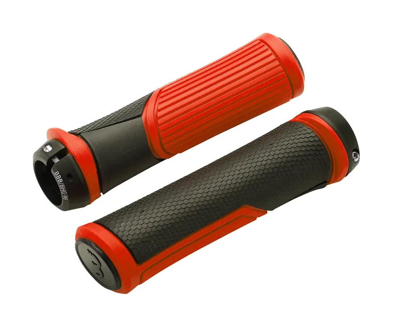 BBB Cobra Lock On Grips Black/Red 146mm BHG-96