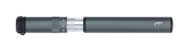 BBB Samurai Telescopic Cycle Mini-pump  Presta/Schrader Valve 210mm Grey BMP-50-2