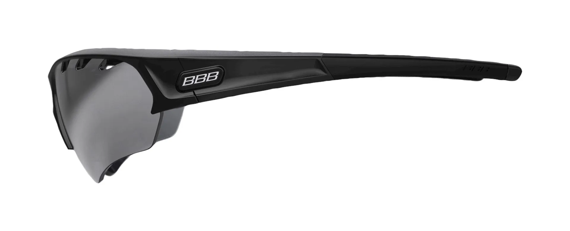 BBB Select Optic Cycle Sport Glasses Black Black Tip Smoke Lens BSG-51