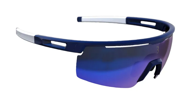 BBB Avenger Cycling Sport Glasses Blue White Tips Blue MLC Lenses BSG-57-6
