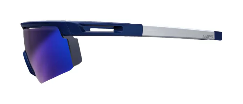 BBB Avenger Cycling Sport Glasses Blue White Tips Blue MLC Lenses BSG-57-3