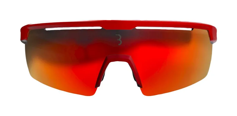 BBB Avenger Cycling Sport Glasses Red Black Tips Red MLC Lenses BSG-57-3