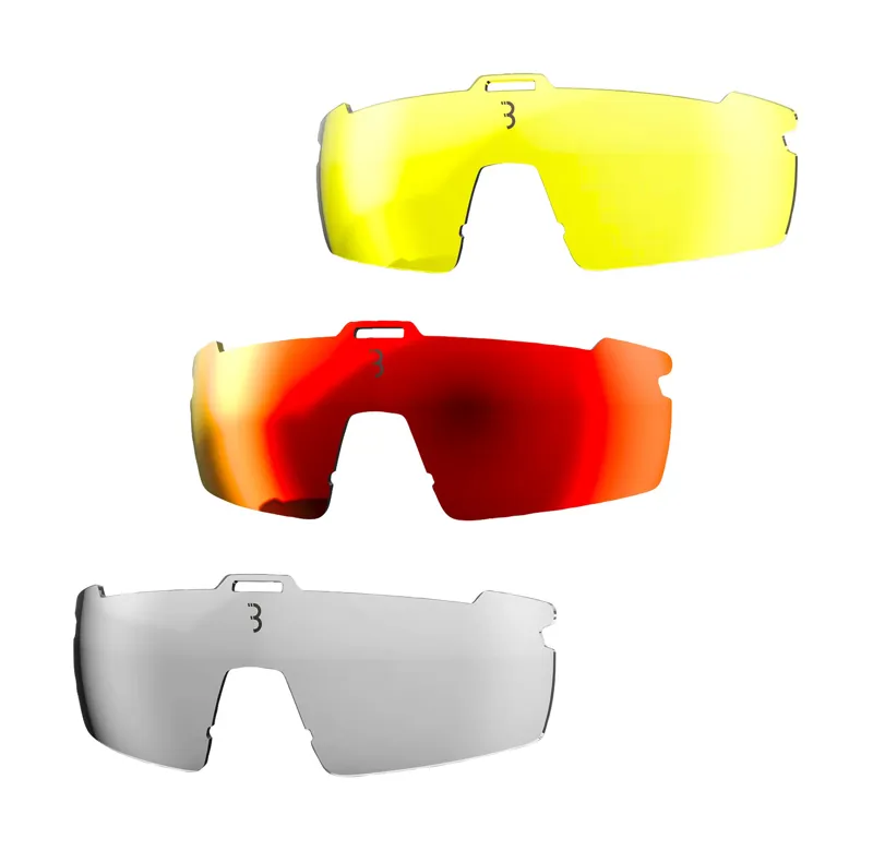 BBB Avenger Cycling Sport Glasses Red Black Tips Red MLC Lenses BSG-57-6