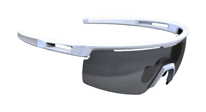 BBB Avenger Cycling Sport Glasses White White Tips Smoke Lenses BSG-57-1