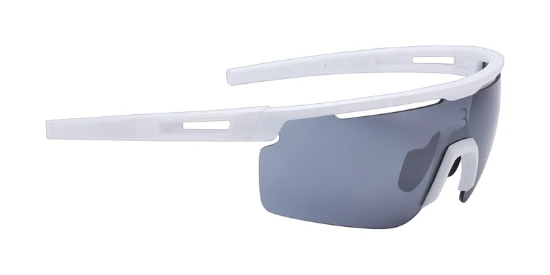 BBB Avenger Cycling Sport Glasses White White Tips Smoke Lenses BSG-57-6