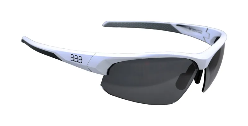 BBB Impress Cycling Sports Glasses White Smoke Lenses BSG-58 -5