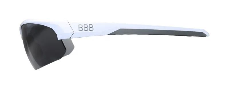 BBB Impress Cycling Sports Glasses White Smoke Lenses BSG-58 -2