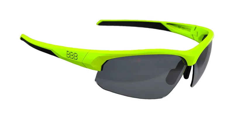 BBB Impress Cycling Sports Glasses Neon Yellow Smoke Lenses BSG-58 -4