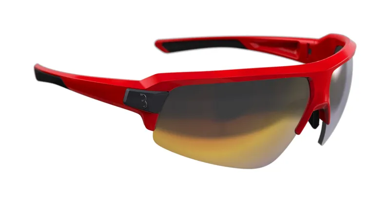 BBB Impulse Cycling Sport Glasses Red Red MLC Lenses BSG-62 -1