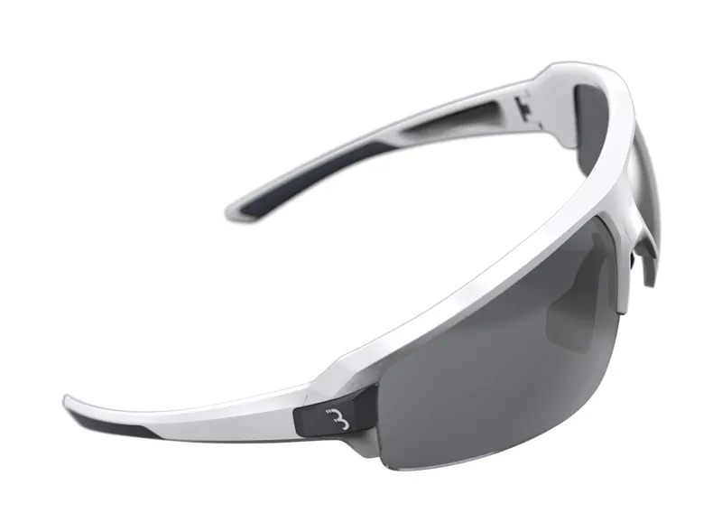 BBB Impulse Cycling Sport Glasses White Smoke Lenses BSG-62 