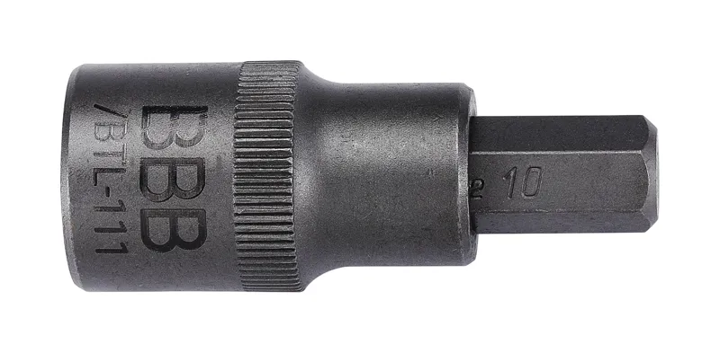 BBB HexPlug Hex /Allen Key 10mm  Grey 1/2 Inch Drive BTL-111-2