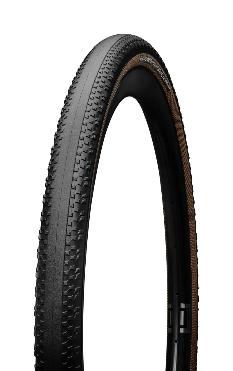 Hutchinson Caracal Race Grid Skin Gravel Tyre Speckled Tan Black 700 x