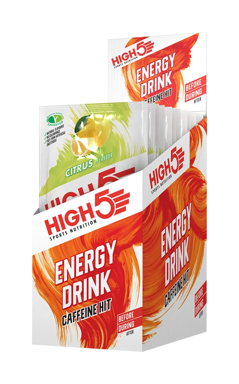 High5 Energy Drink Caffeine Hit Sachet x12 47g Citrus Vegan Friendly