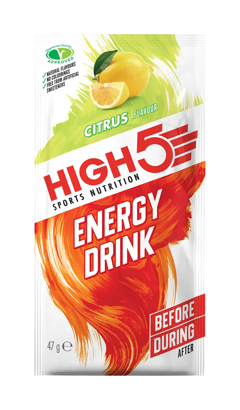 High5 Energy Drink Plain Sachet x12 47g Various Flavours Vegan Friendly-4