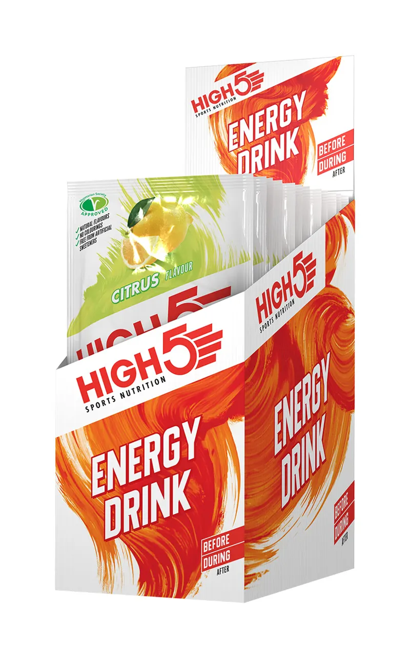 High5 Energy Drink Plain Sachet x12 47g Various Flavours Vegan Friendly-3