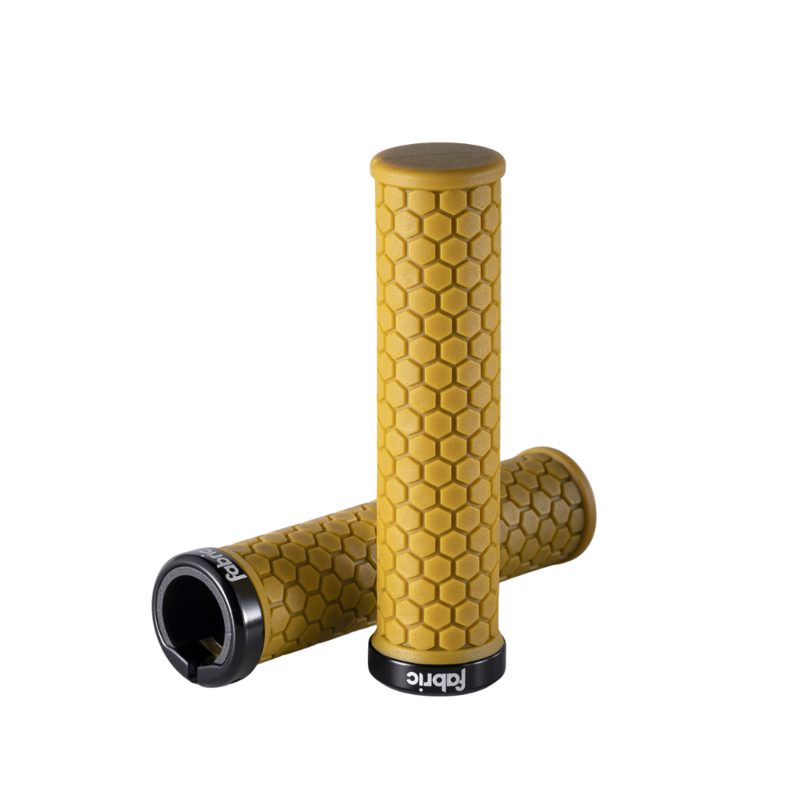 Fabric Honey Lock On MTB Handlebar Grips Dark Yellow