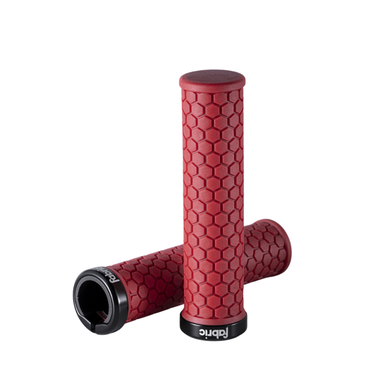Fabric Honey Lock On MTB Handlebar Grips Red 