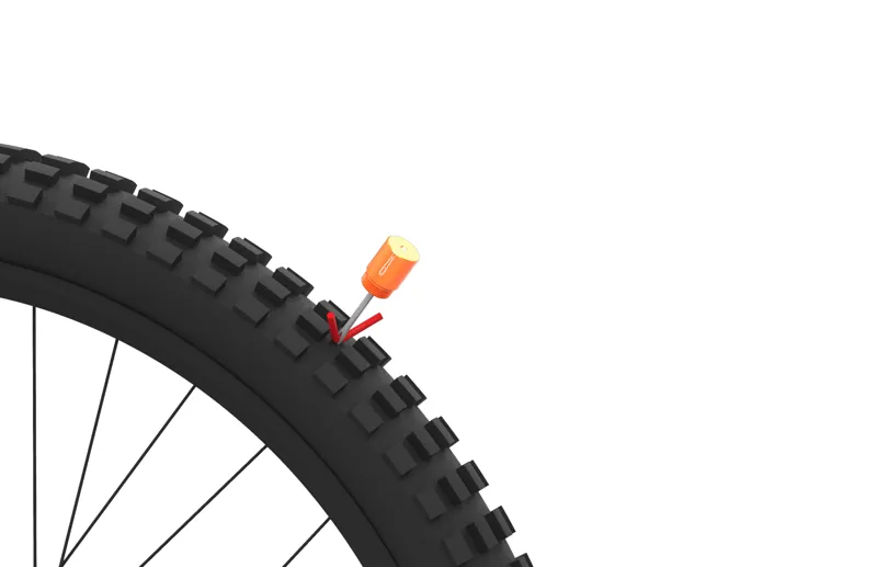 Granite STASH Hidden Handlebar Tyre Plug Repair Kit Orange-4