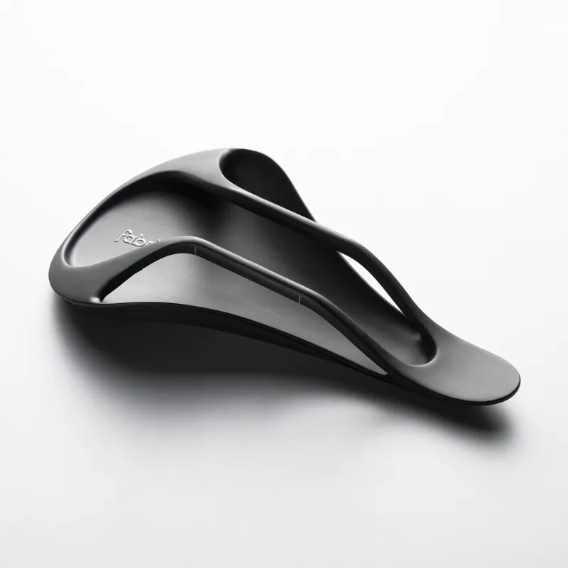 Fabric ALM Halo Saddle Road Bike Saddle with Carbon Fibre Underbody White-5