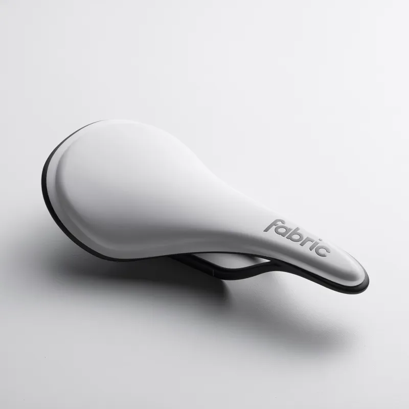 Fabric ALM Halo Saddle Road Bike Saddle with Carbon Fibre Underbody White-1