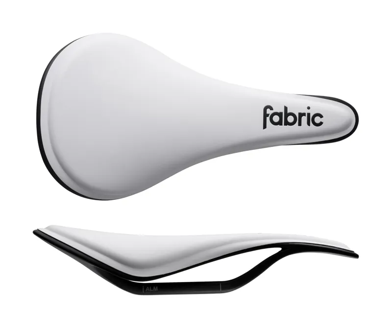 Fabric ALM Halo Saddle Road Bike Saddle with Carbon Fibre Underbody White-3